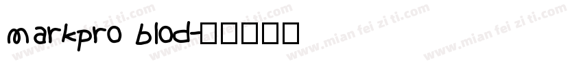 markpro blod字体转换